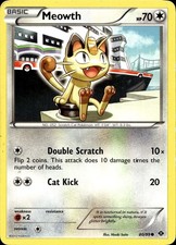 Meowth 80/99 Common Next Destinies Pokemon Moderately Played  A on eBay