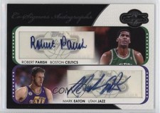 2008 Topps Co-Signers Dual 228/240 Mark Eaton Robert Parish #CS-PE Auto HOF 8d4