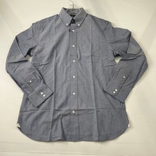 BANANA REPUBLIC Slim Wrinkle-Resistant Dress Shirt Men's Size L Blue