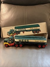 Vintage 1977 Hess Tanker Truck With Original Box Marx Toys Hong Kong No Lights