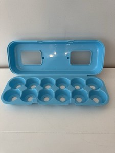 Bakelicious Cupcake Carton 12 Cupcake Carrier Blue Plastic