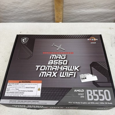 MSI MAG B550 TomaHawk MAX WIFI AM4 AMD Motherboard *NEW*