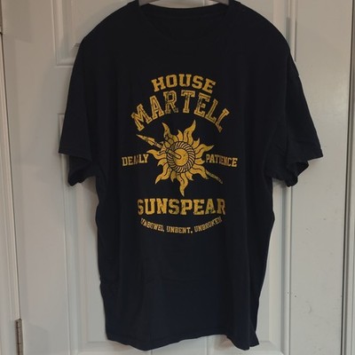 Game Of Thrones House Martell Sunspear ''Deadly Patience'' Graphic Black Men's XL