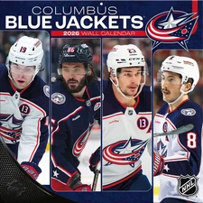 Turner Licensing,  NHL Columbus Blue Jackets 2026 Wall Calendar, 12'' X 12'', 12