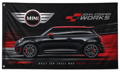 NEW  BMW MINI JOHN COOPER WORKS FLAG BANNER SIGN 3X5 FEET S classic jcw