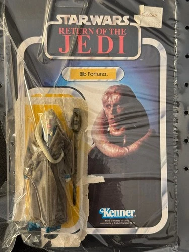 Star Wars Authentic ROTJ 1983 Bib Fortuna W/Card & All Accessories 65 Card Back