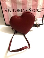 Victoria's Secret Heart Crossbody Bag Deep Red NWT
