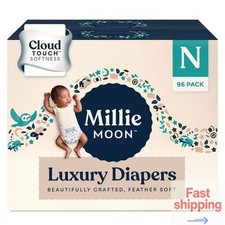 Millie Moon Luxury Disposable Diapers - Size Newborn Count 96ct