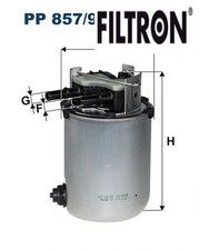 SISTEMA ALIMENTAZIONE FILTRO CARBURANTE PP 857/9 FILTRON I