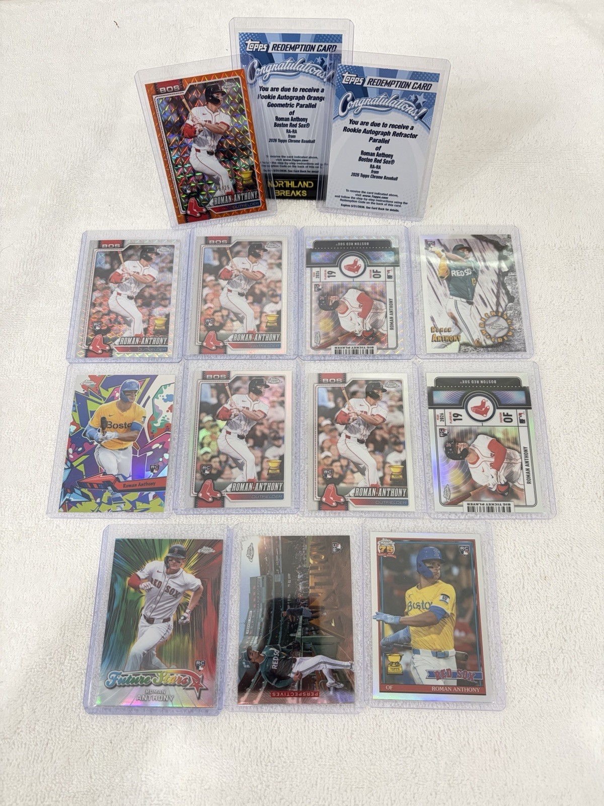 2026 Topps Chrome Roman Anthony RC Auto Redemption Lot Orange /25
