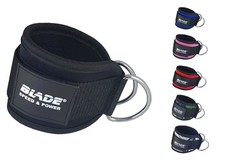 D Ring Ankle Straps for Cable Machines Leg Kickback Workout Gym Cuff Attachment