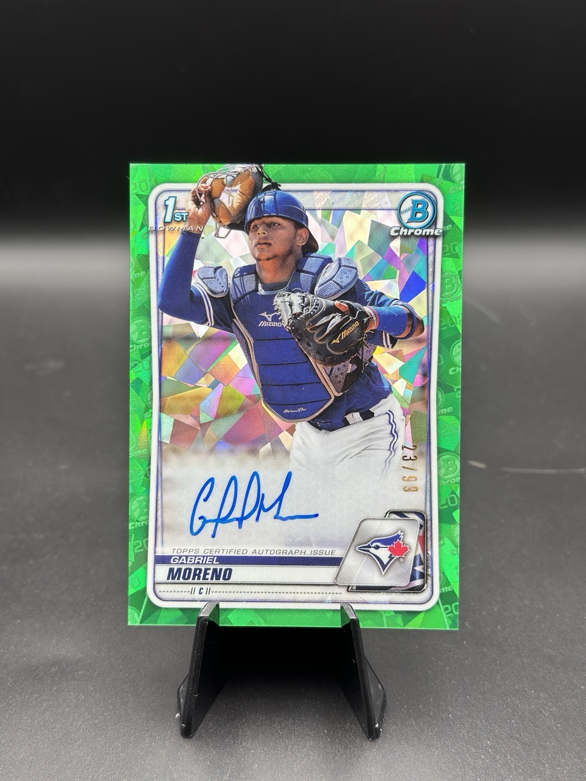 2020 Bowman Chrome - Prospect Autographs Green #CPA-GM Gabriel Moreno /99