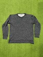 Jungmaven Sweatshirt L Mens Blue Hemp Blend Long Sleeve Pullover Crew