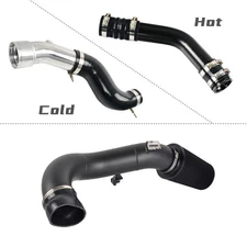 Cold & Hot Side Intercooler Pipe Kit & Air Intake Kit For Ford 6.7 6.7L 2017-19
