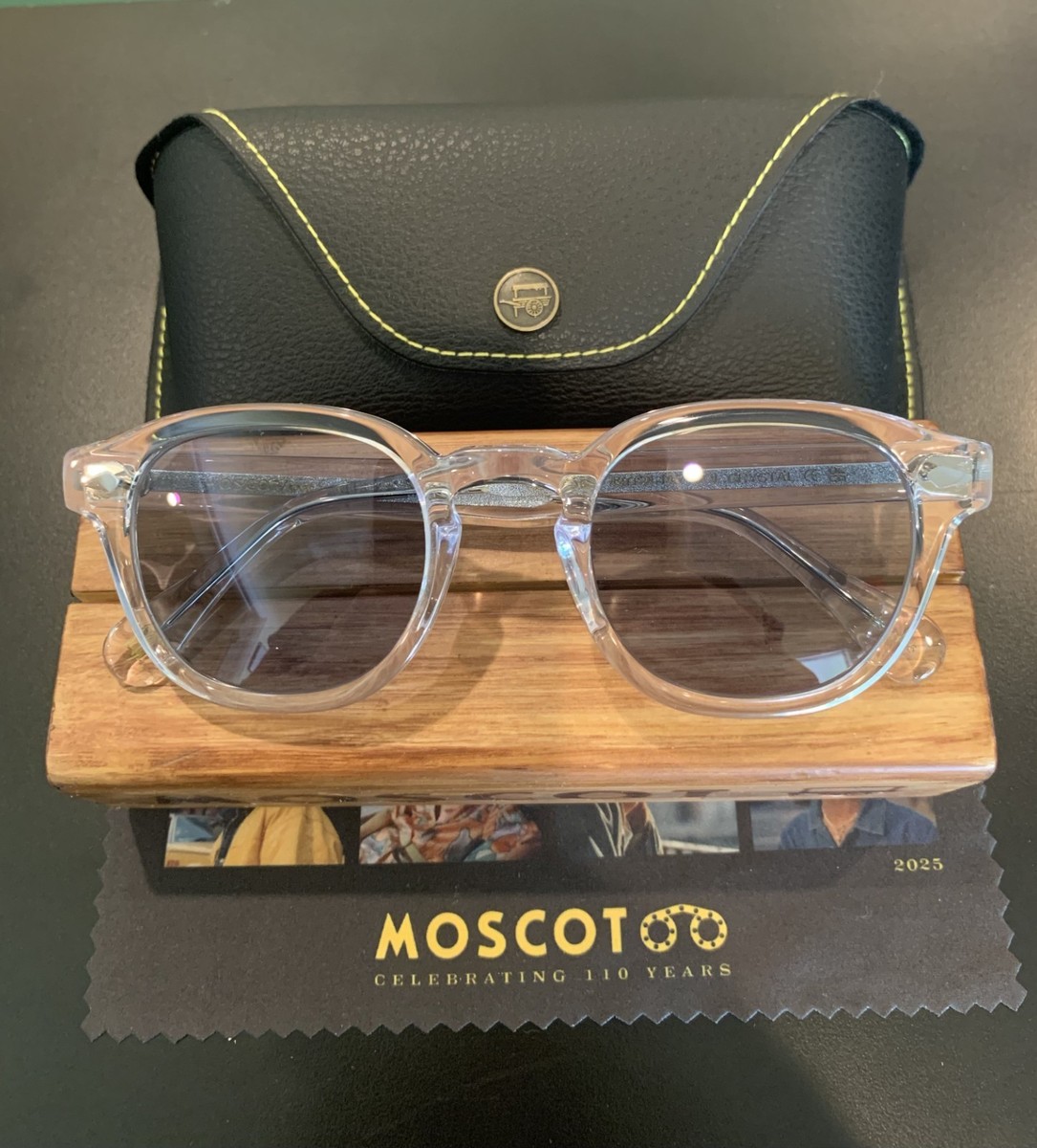 MOSCOT ORIGINALS NYC LEMTOSH CRYSTAL 49mm Sunglass with Blue