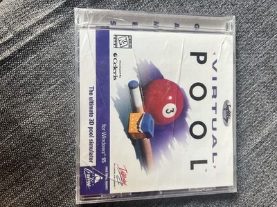 Virtual POOL (1998 PC CD Video Game Software) 3D Pool Simulator - For Windows 95