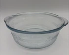 Vtg Fire King Anchor Hocking Philbe Sapphire Blue Small Glass Bowl w/Handles 6”