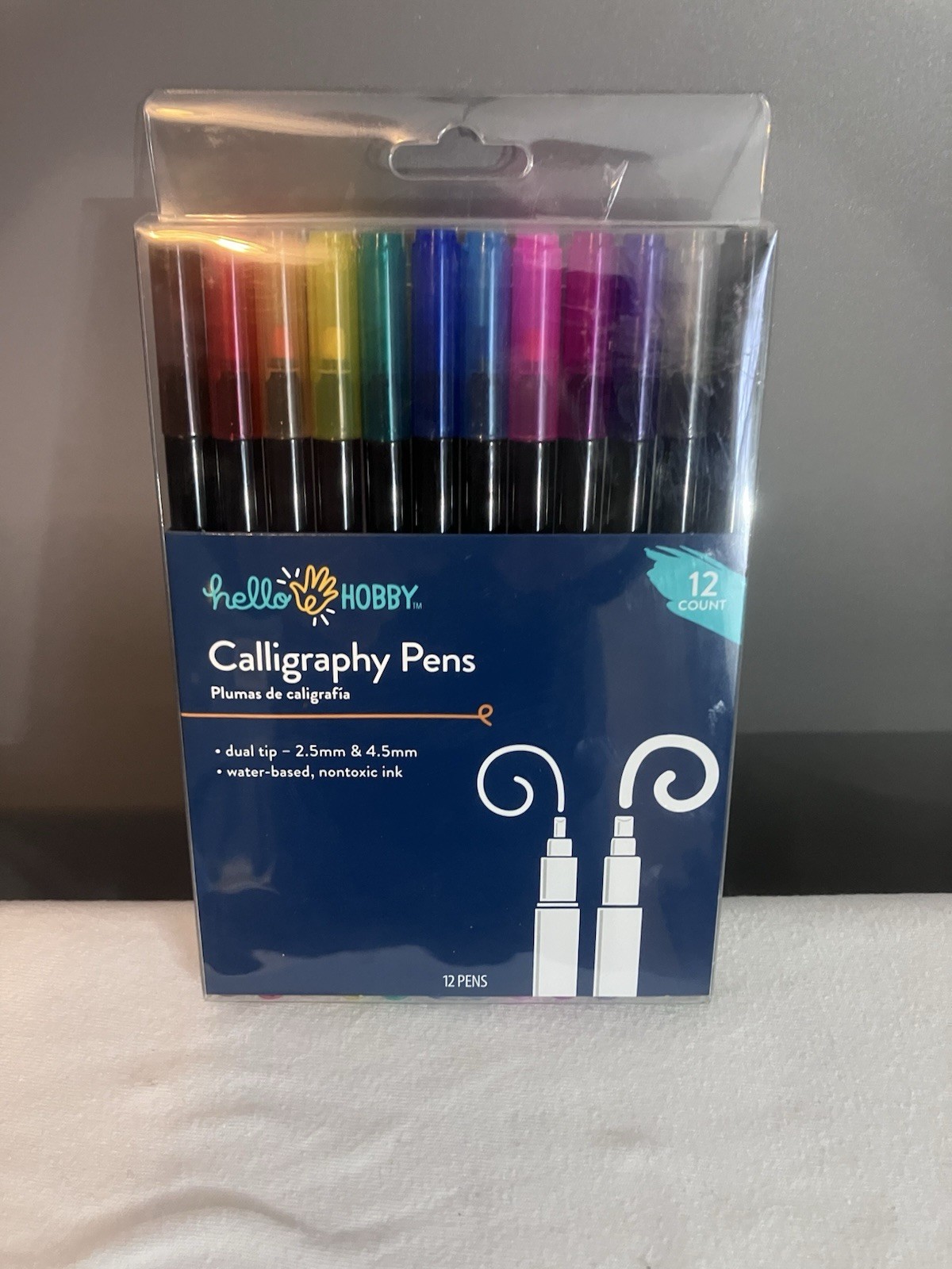 Calligraphy Pens Set Dual Tip Pack Of 12 Pens New
