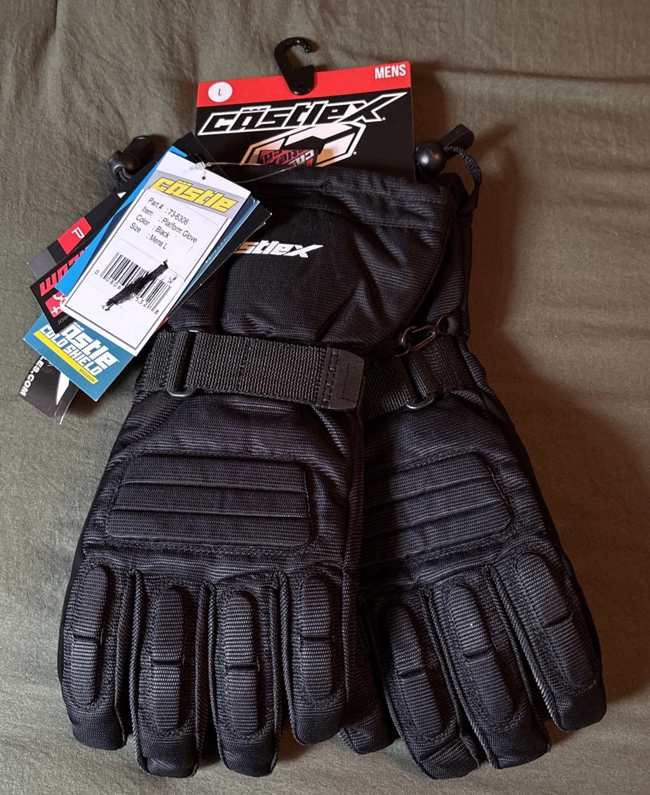 Costle Men Platform Winter Snow Gloves Size L