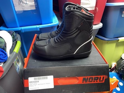 NEW Noru Shoto Mens Waterproof Motorcycle Riding Boots Black Size 9