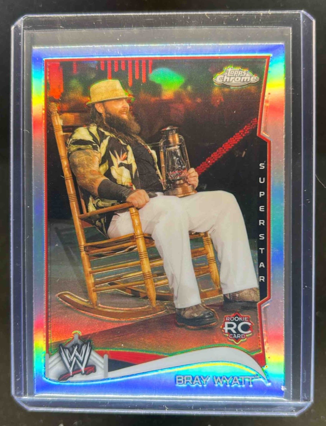 2014 Topps Chrome WWE Bray Wyatt RC Refractor Rookie #6
