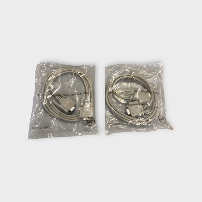 6' DB9N/DB9F Modem Cable (2 Pack) - New Old Stock - Free Shipping