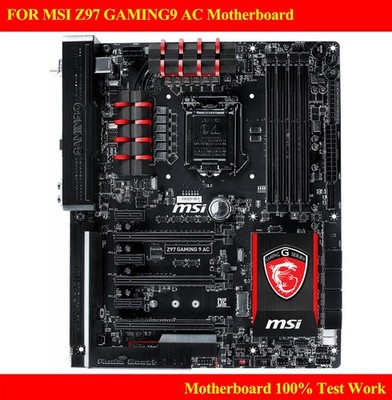 FOR   Z97 GAMING9 AC Motherboard DDR3 Multi-Graphics Crossfire 100% Test Work *r
