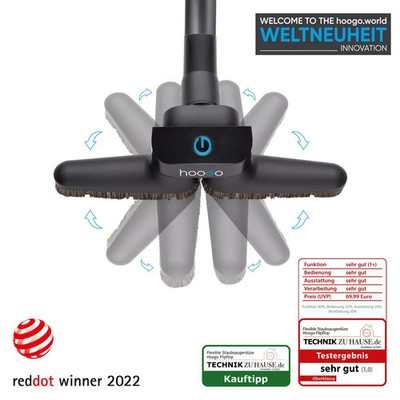 hoogo flipflop Universal Bodendüse für Staubsauger,Eckenreinigung, B-Ware