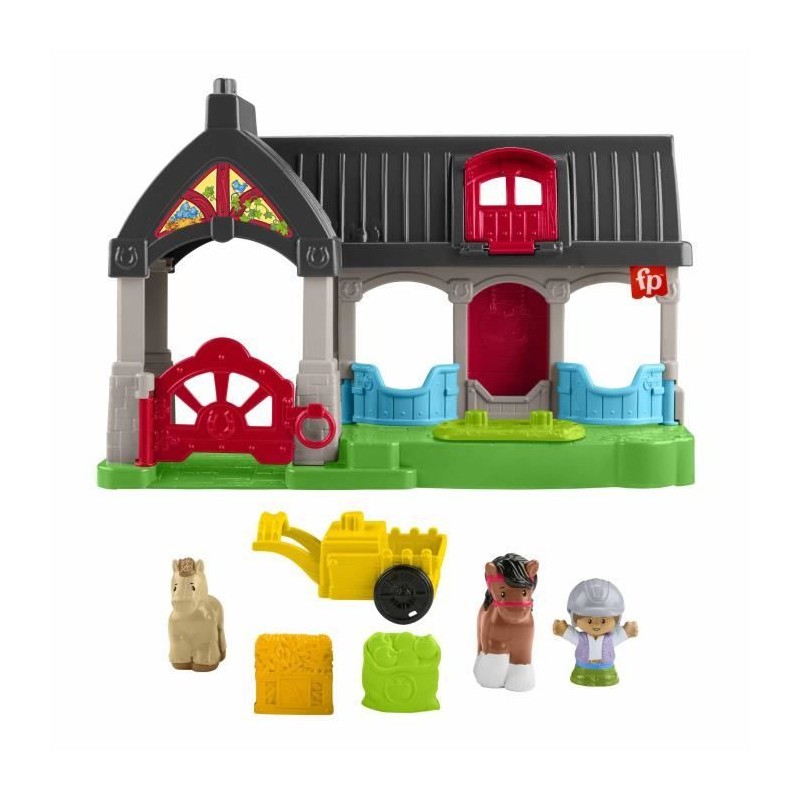Fisher-Price Little People L'écurie des Joyeux Chevaux figurine poney et jouet ferme 1-5 ans