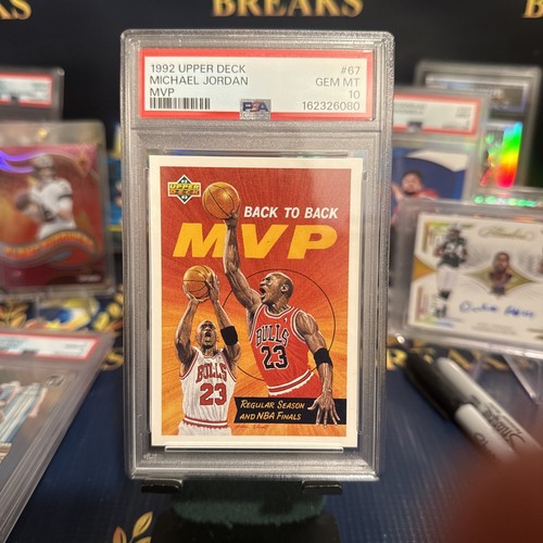 Upper Deck 1992 Michael Jordan Bulls MVP Back to Back #67 PSA 10 💎 🐐 