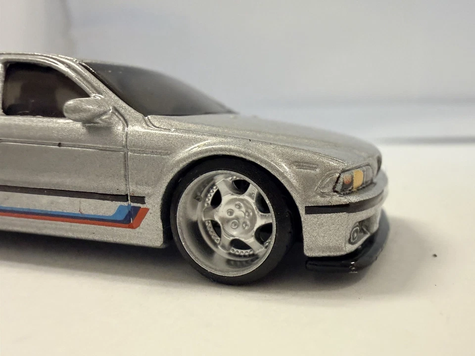 Hot Wheels BMW Series Silver 2001 BMW M5 5/5 Loose 3D Wheel Swap On Deep Dish - Image 2 of 4