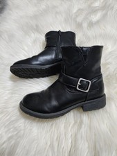 Cat Jack Girls Ankle Moto Boots Black Ankle Boots Youth Size 1