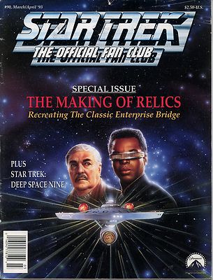 Star Trek the official Fan Club Magazine #90 March April 1993 VG