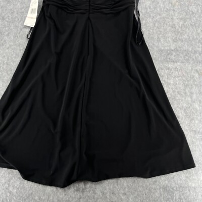 Jones Wear Womens Black Fit & Flare Dress Size 12 NEW | eBay