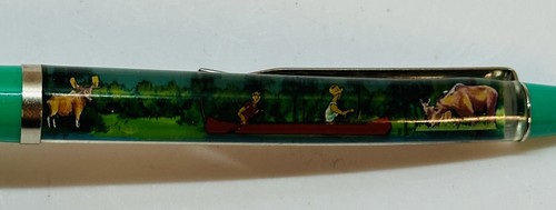 Vintage Floaty Pen Minnesota Wildlife Moose, Fishing Made In Denmark - Picture 2 of 3