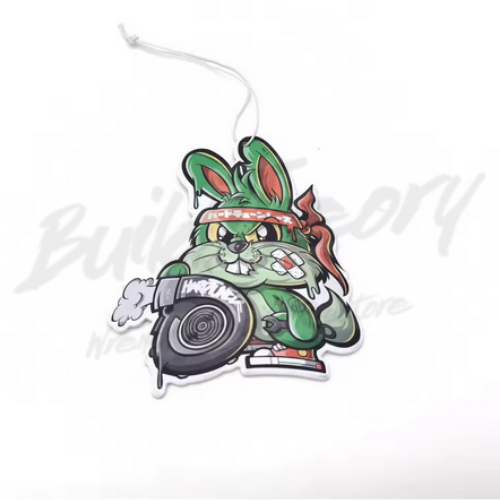 NEW JDM Air Freshener - JDM Bunny "Hard Tuning" Hanging Air Freshener - Picture 1 of 1