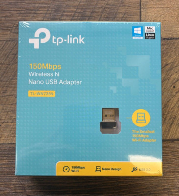 TP-LINK TLWN725N 150Mbps Wireless N Nano USB Adapter - New and Sealed