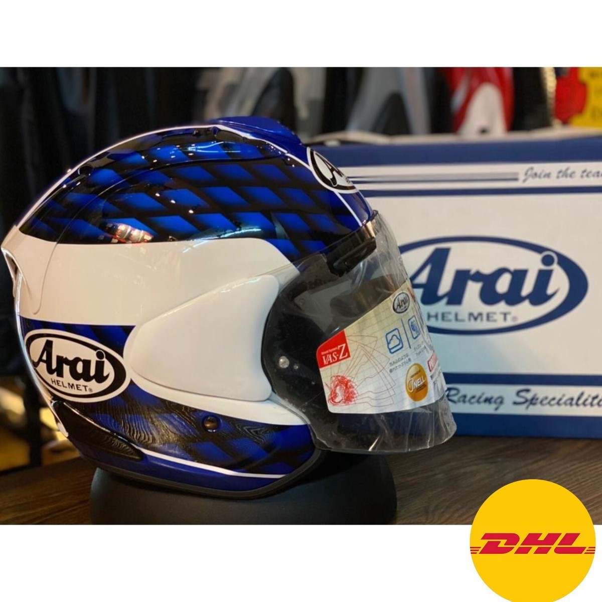 Arai Helmet Vz ram Taira Blue Size L Japan Dhl US Free Shipping | eBay