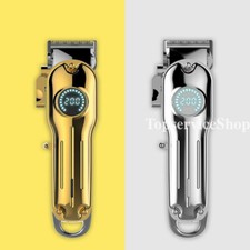 PROFESSIONAL Cordless Metal Hair Clipper Finisher Combo Trimmer 5 STAR Gold