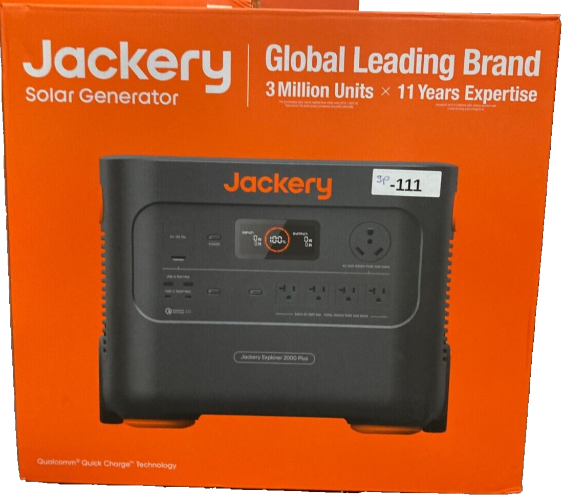 Jackery Explorer 2000 Plus JE-2000C Portable Solar Generator Power Station  | eBay