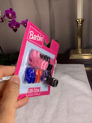 DEADSTOCK Vintage 1998 Barbie Little Extras Posable Shoe Pack 8