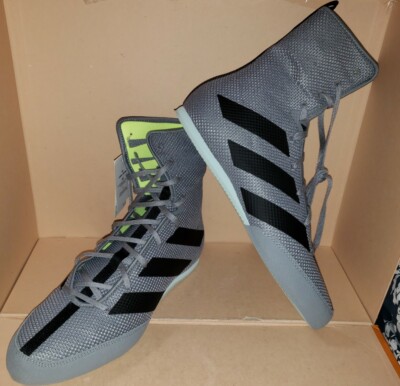 Adidas Box Hog 3 Boxing/MMA Men's Size 11 Shoes Thunder Grey/Black/Aqua EF2976