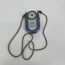 COBY CX-7 Gray AM FM Radio With Neck Lanyard