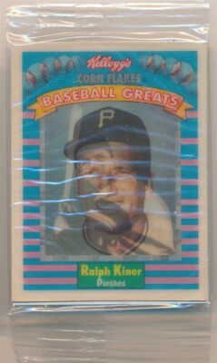 ALPH KINER 1991 SPORTFLICS KELLOGG'S CORN FLAKES GREATS #15 FACTORY SEALED