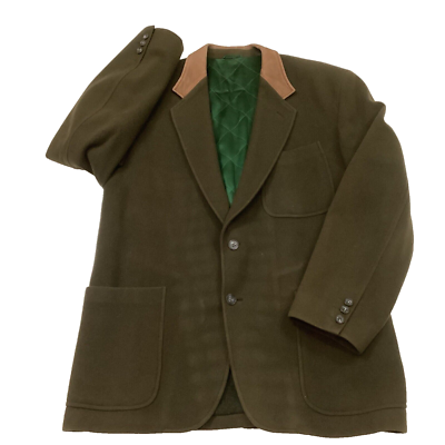 Henry Cotton's Traditional Makers Coat-Men's Sz 50 -Olive Green