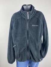 Columbia Youth Jacket Full Zip Black Zip Pockets Unisex Size M 10-12
