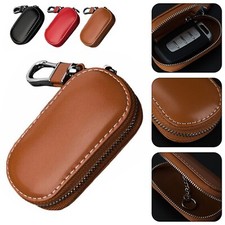 Leder^Schlüsseltasche Auto Schlüsseletui Schlüsselmappe Schlüsselmäppchen 3Farbe