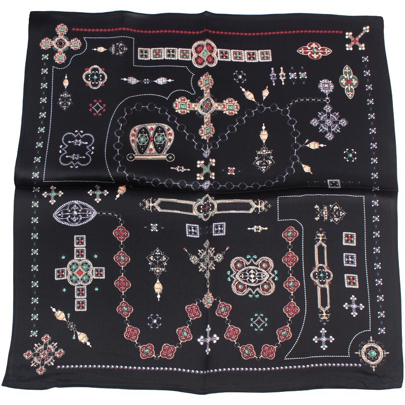 Pañuelo cuadrado 100 % pura seda morera para cabello mujeres hombres pañuelo de seda natural