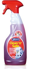 Johnson's Clean'n' Safe Disin fectant Cleaner Deodorant Cage Birds &Pigeon spray
