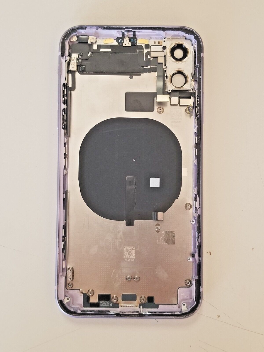 Apple iPhone 11 A2111 Back Frame Housing Purple **GLASS BROKEN